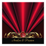 Roaring 20's Red Art Deco Bridal Shower Invitation