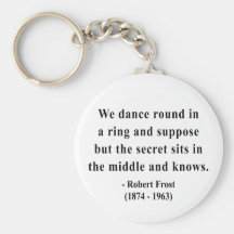 Robert Frost Quote 4a Keychain