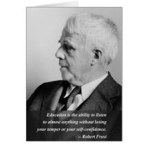 Robert Frost Quote - Education Cards