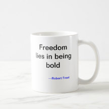 Robert Frost Risk Taking Mug