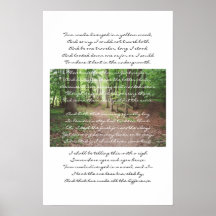 Robert Frost - The Road Not Taken Print