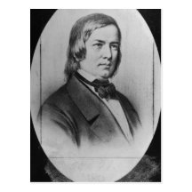 Robert Schumann  engraved from a photograph Post Card