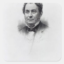 Robert Wilhelm Bunsen, engraved by C.H Jeens Sticker
