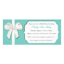 Robin Egg Blue Custom Bridal Shower Invites