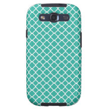 Robin Egg Blue Quatrefoil Case Galaxy S3 Cover