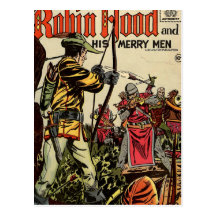 Robin Hood Comic Book Postcard