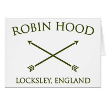 robin hood of locksley greeting card