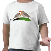 Robin redbreast bird love t-shirt