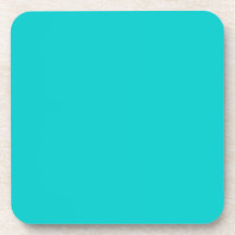 Robin's Egg Blue Cork Coaster
