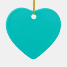 Robin's Egg Blue Save the Date Heart Ornament