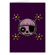 Robo Pirate Greeting Card