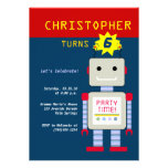 Robot Birthday Invitations