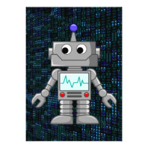 robot cartoon announcements