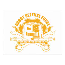 Robot Defence Force Postcard
