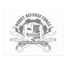 Robot Defence Force Postcard
