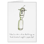 robot doodle card