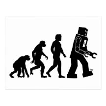 Robot Evolution Postcard
