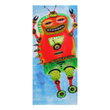 ROBOT Pop ART Personalised Rack Card