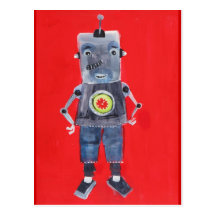 ROBOT POST CARD