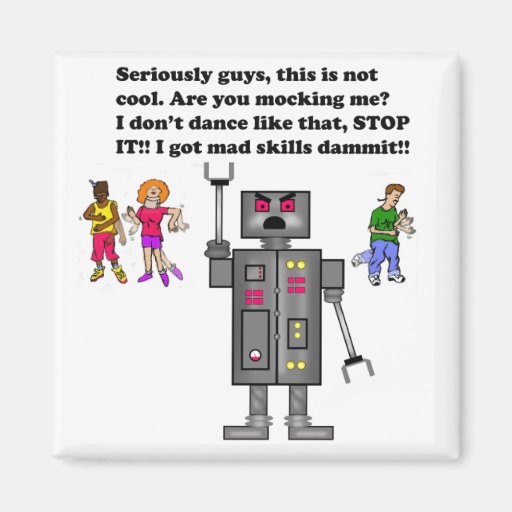 robot, refrigerator magnet