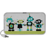 Robots - Green Notebook Speakers