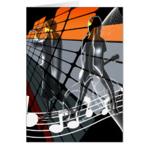 ROCK AND ROLL JAM GREETING CARD