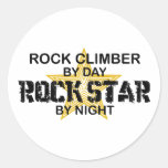 Rock Climber Rock Star by Night Sticker