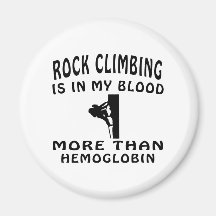 Rock Climbing Design Fridge Magnet