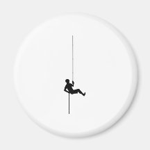 Rock Climbing Fridge Magnet