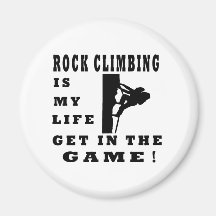 Rock Climbing Is My Life Fridge Magnet
