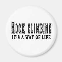 Rock Climbing It's way of life Fridge Magnet