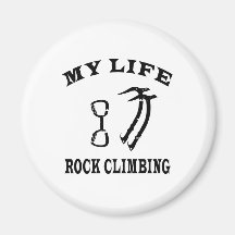Rock Climbing My Life Fridge Magnet