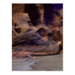 Rock Formations In Zion Narrows Post Card