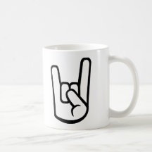 Rock Hand sign Coffee Mug