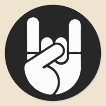 Rock Hand Stencil stickers