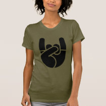 Rock Hand Stencil t-shirts