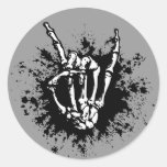 Rock in Bone Round Sticker