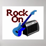 Rock On Guitar & Amp Posters