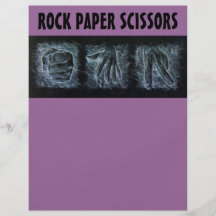 Rock Paper Scissors Full Colour Flyer