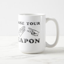 Rock Paper Scissors Funny Mug Humour