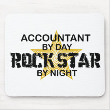 Rock Star by Night - Accountant Mouse Pad