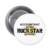 Rock Star by Night - Accountant Pin