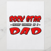 Rock Star...Dad Full Colour Flyer