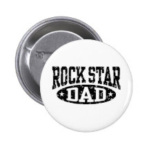 Rock Star Dad Pinback Buttons