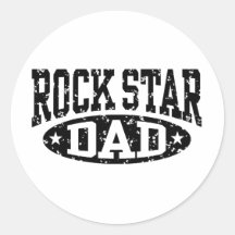 Rock Star Dad Sticker
