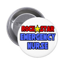 Rock Star Emergency Nurse Pins