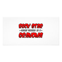 Rock Star...Grandma Photo Card