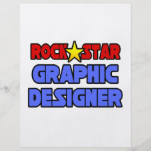 Rock Star Graphic Designer Flyer