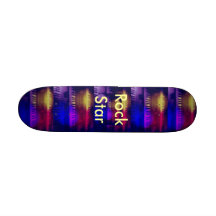 Rock star keyboard skateboard