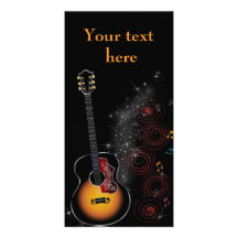 Rock star - map personalised photo card